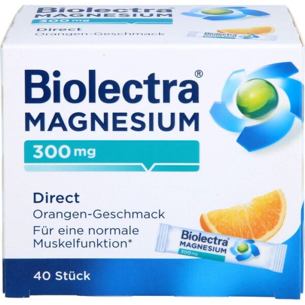 BIOLECTRA Magnesium 300 mg Direct Orange Sticks 40 St.