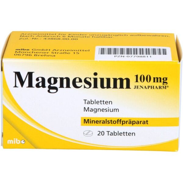 MAGNESIUM 100 mg Jenapharm Tabletten 20 St.