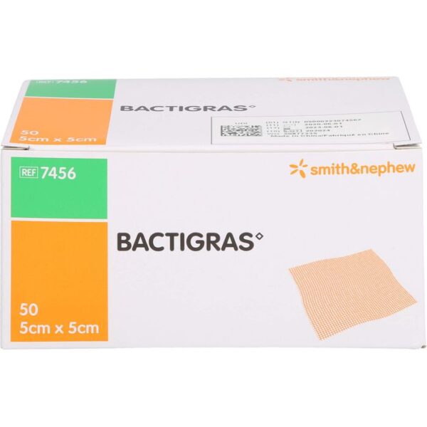 BACTIGRAS antiseptische Paraffingaze 5x5 cm 50 St.