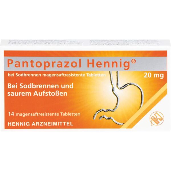 PANTOPRAZOL Hennig b.Sodbrennen 20 mg msr.Tabl. 14 St.