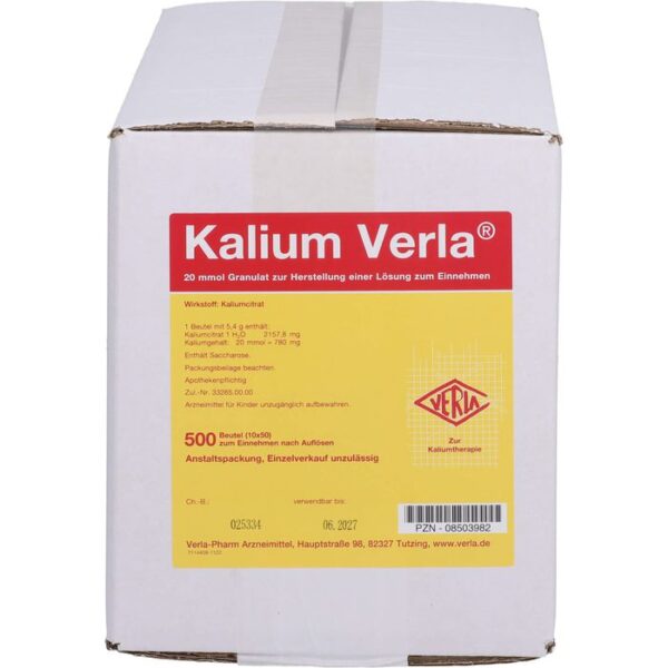 KALIUM VERLA Granulat Btl. 500 St.