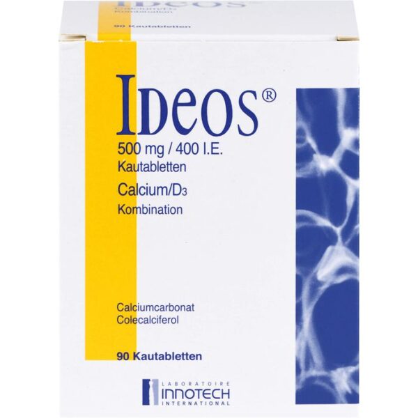 IDEOS 500 mg/400 I.E. Kautabletten 90 St.