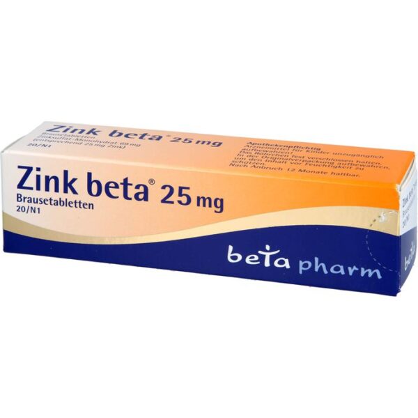 ZINK BETA 25 Brausetabletten 20 St.