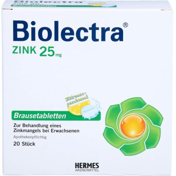 BIOLECTRA Zink Brausetabletten 20 St.