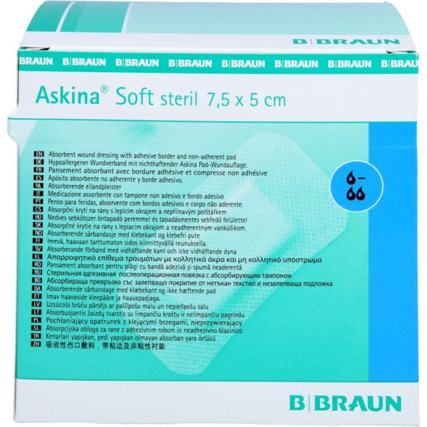 ASKINA Soft Wundverband 5x7,5 cm steril 50 St.