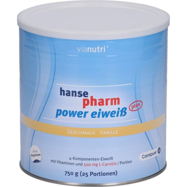 HANSEPHARM Power Eiweiß plus Vanille Pulver 750 g