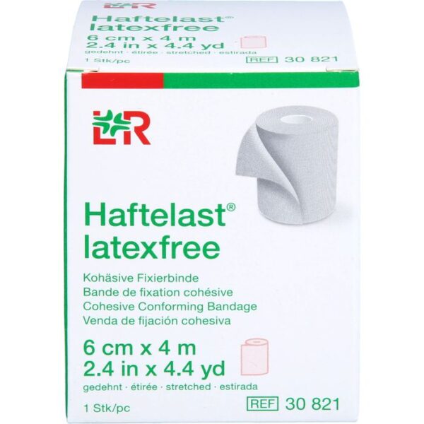 HAFTELAST Fixierb.kohäs.latexfrei 6 cmx4 m creme 1 St.