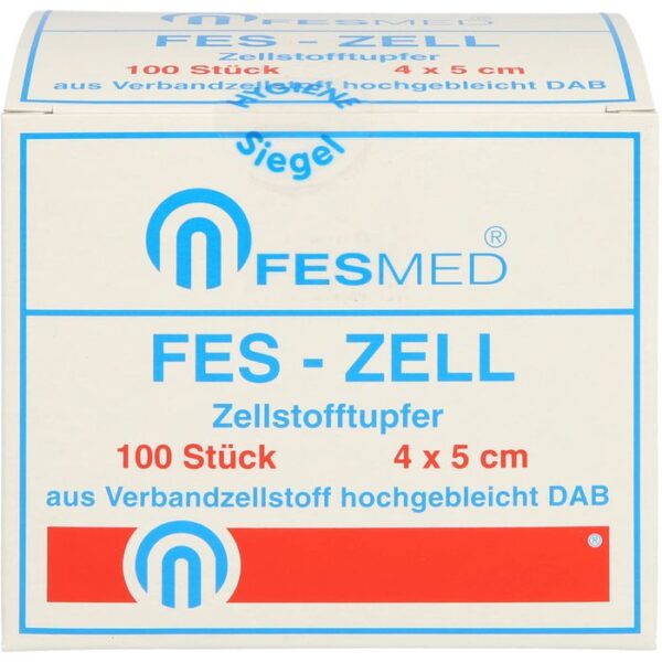 ZELLSTOFFTUPFER FES ZELL 4x5 cm hochgebleicht 100 St.