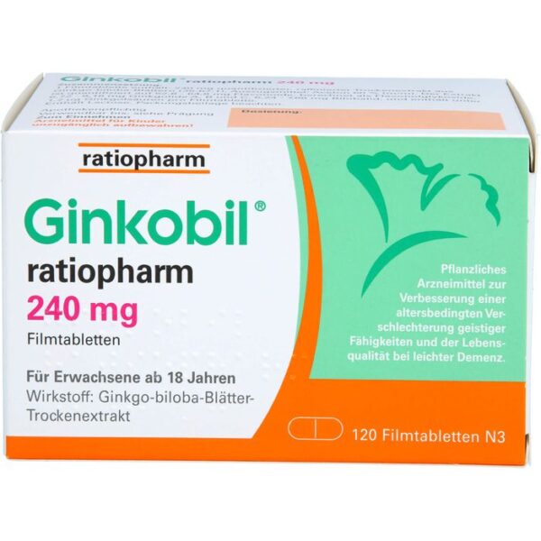 GINKOBIL-ratiopharm 240 mg Filmtabletten 120 St.