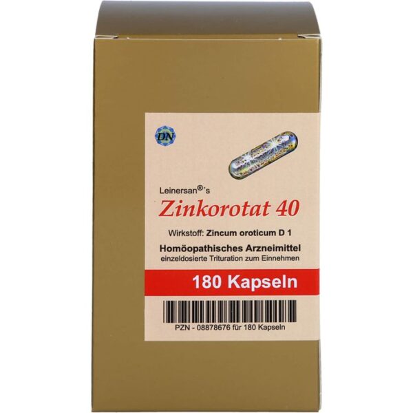 ZINKOROTAT 40 Leinersan Kapseln 180 St.