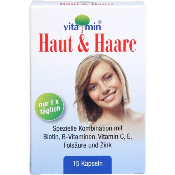 HAUT+HAARE VITAMIN Natur Pharma Kapseln 15 St.