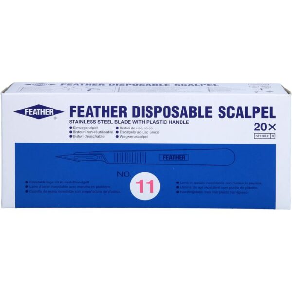 SKALPELL Einmal Figur 11 Feather 20 St.