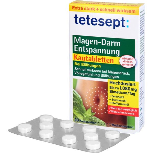 TETESEPT Magen-Darm Entspannung Kautabletten 20 St.