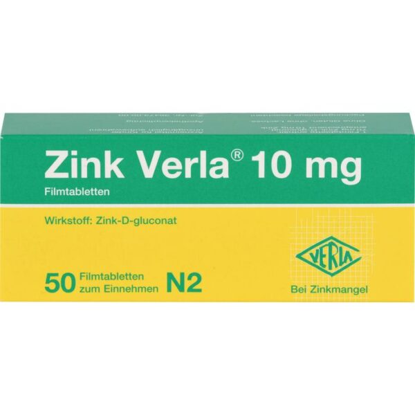 ZINK VERLA 10 mg Filmtabletten 50 St.