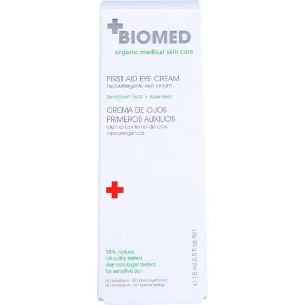 BIOMED Erste Hilfe hypoallergene Augenpflege Creme 15 ml