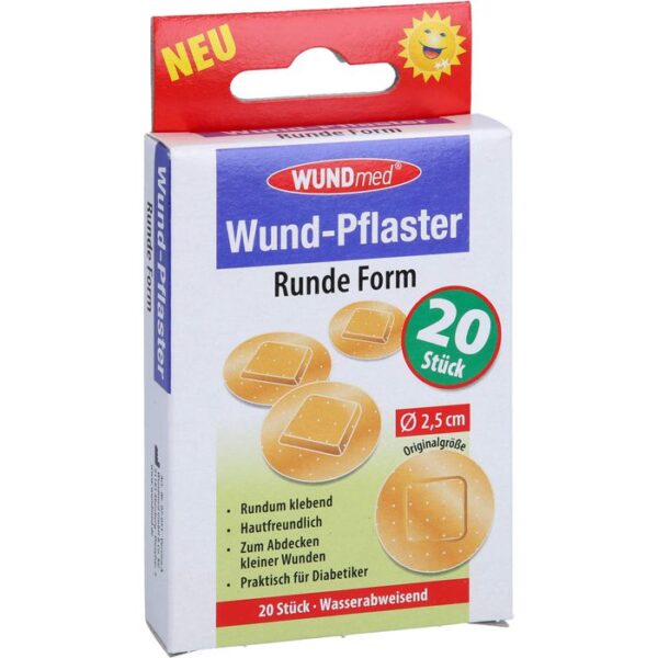 WUNDPFLASTER 2,5 cm rund 20 St.