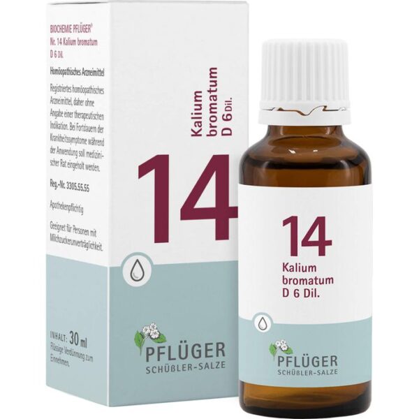 BIOCHEMIE Pflüger 14 Kalium bromatum D 6 Tropfen 30 ml