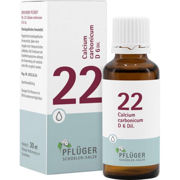 BIOCHEMIE Pflüger 22 Calcium carbonicum D 6 Tropf. 30 ml