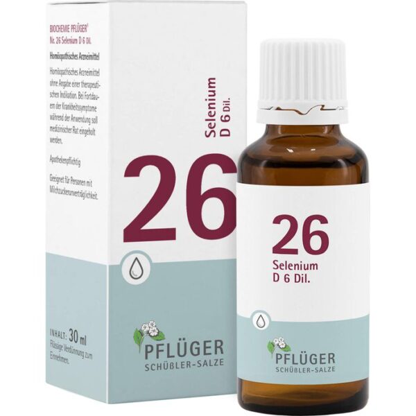 BIOCHEMIE Pflüger 26 Selenium D 6 Tropfen 30 ml