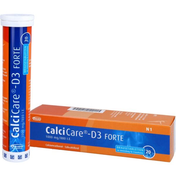 CALCICARE D3 forte Brausetabletten 20 St.