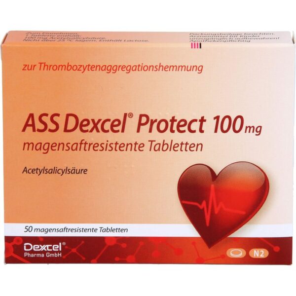 ASS Dexcel Protect 100 mg magensaftres.Tabletten 50 St.