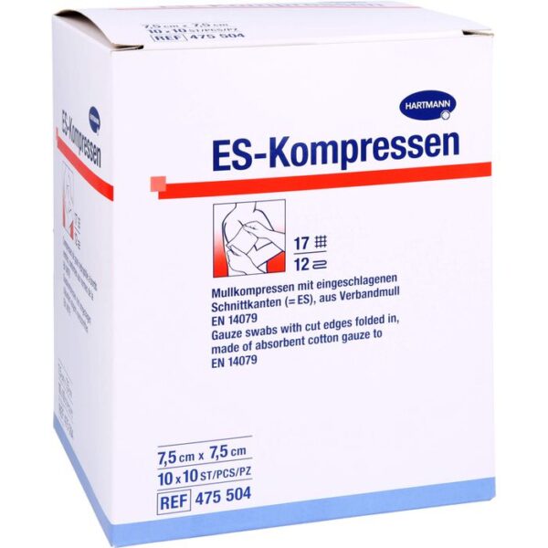 ES-KOMPRESSEN steril 7,5x7,5 cm 100 St.