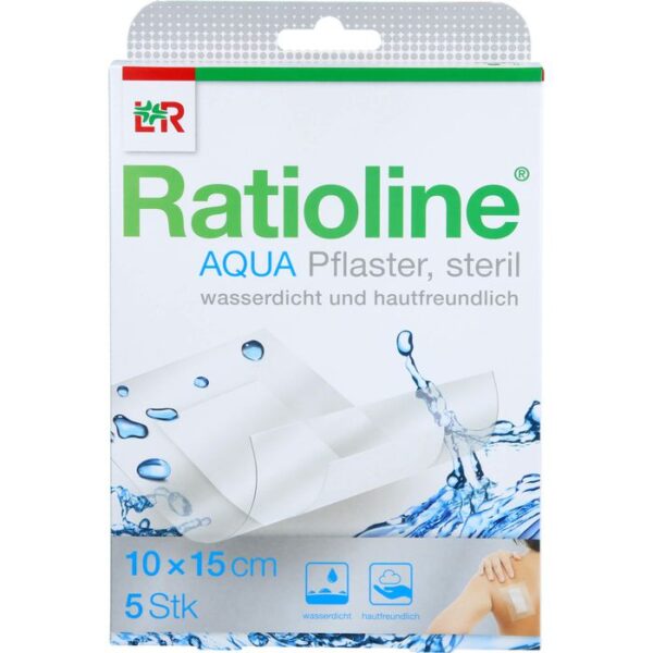 RATIOLINE aqua Duschpflaster Plus 10x15 cm steril 5 St.