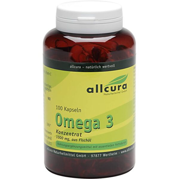 OMEGA-3 KONZENTRAT aus Fischöl 1000 mg Kapseln 100 St.