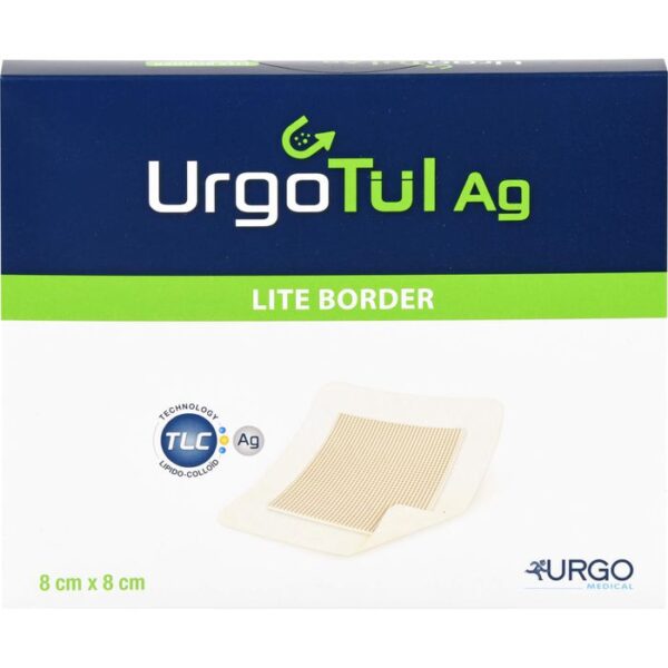 URGOTÜL Ag Lite Border 8x8 cm Verband 10 St.