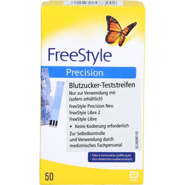 FREESTYLE Precision Blutzucker Teststr.o.Codierung 50 St.