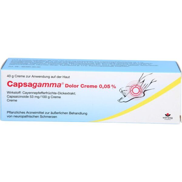 CAPSAGAMMA Dolor Creme 0,05% 40 g