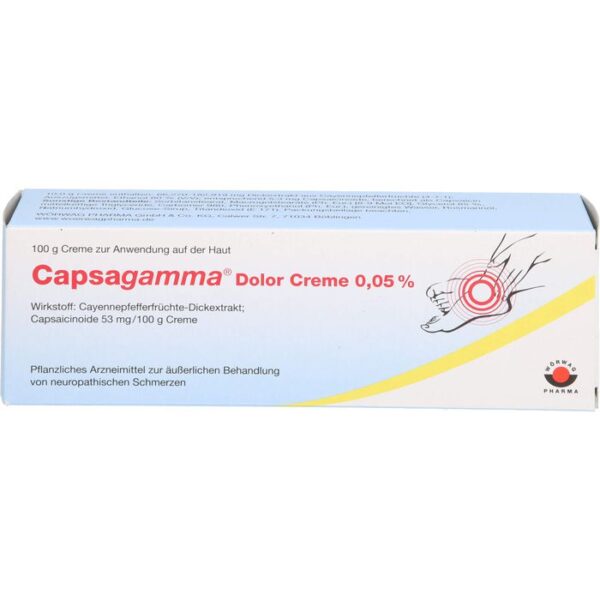 CAPSAGAMMA Dolor Creme 0,05% 100 g