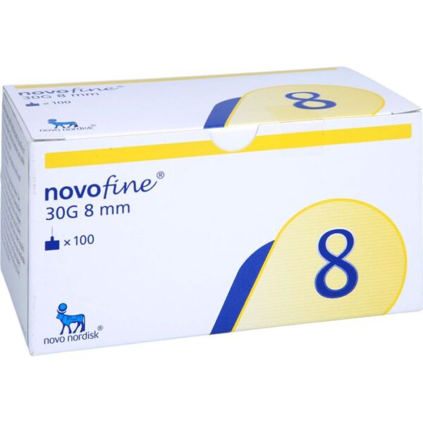 NOVOFINE Nadeln 0,30x8 mm thinwall 100 St.