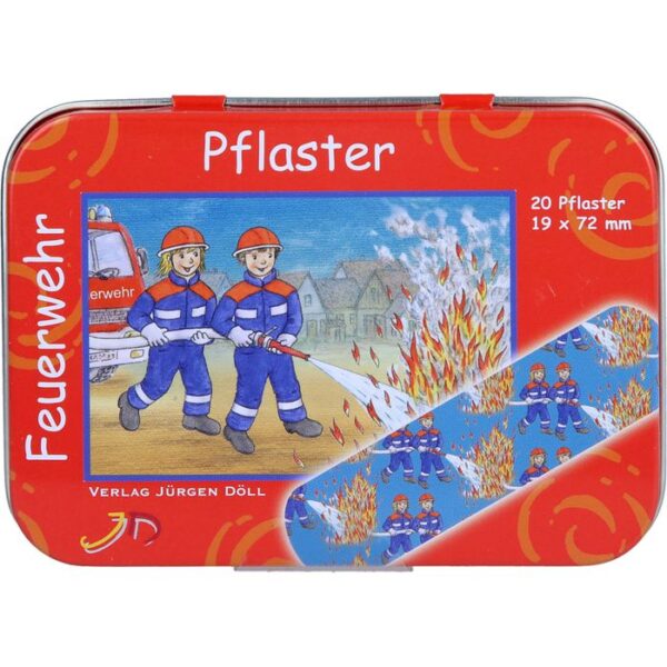 KINDERPFLASTER Feuerwehr Dose 20 St.