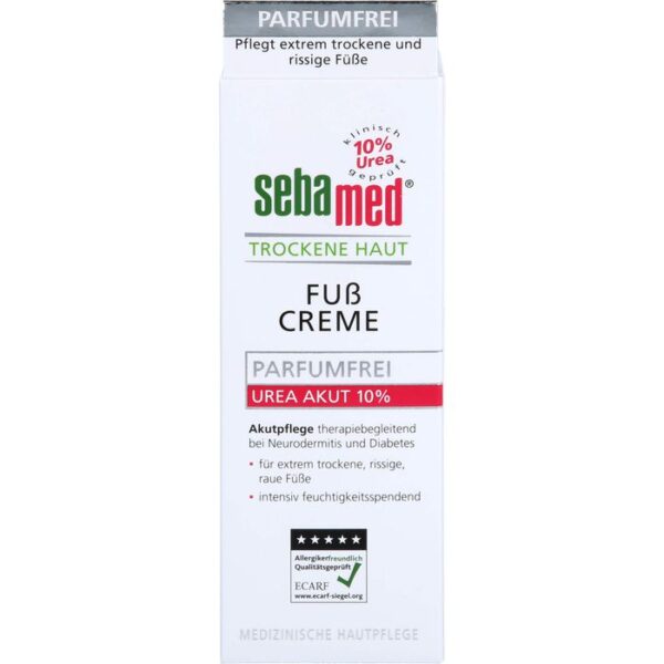 SEBAMED Trockene Haut parfümfrei Fußcreme Urea10% 100 ml