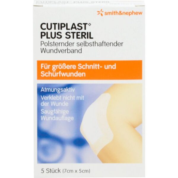 CUTIPLAST Plus steril 5x7 cm Verband 5 St.