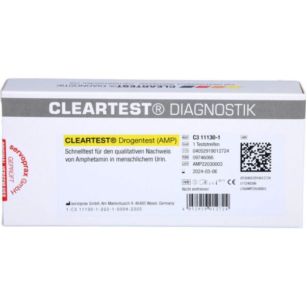 CLEARTEST Drogentest AMP Teststreifen 1 St.