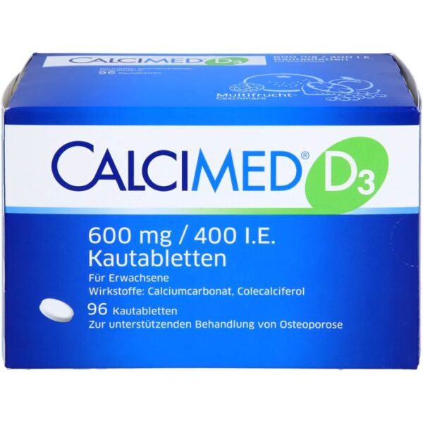 CALCIMED D3 600 mg/400 I.E. Kautabletten 96 St.