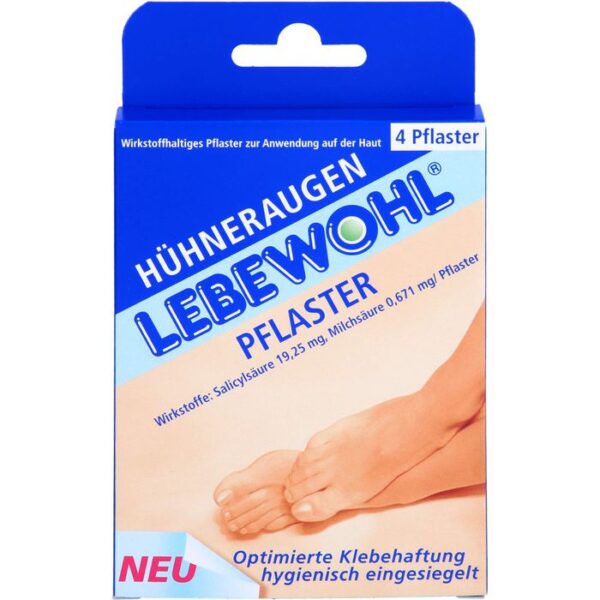 LEBEWOHL Hühneraugen Pflaster normal 4 St.