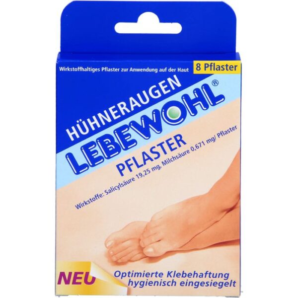 LEBEWOHL Hühneraugen Pflaster 8 St.