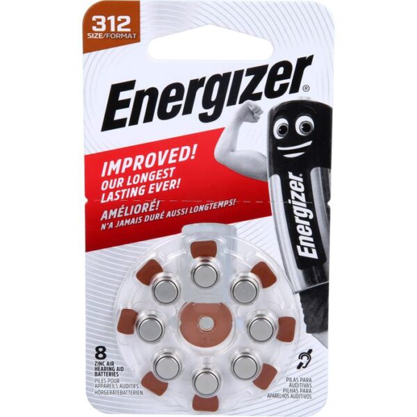 ENERGIZER Hörgerätebatterie 312 8 St.