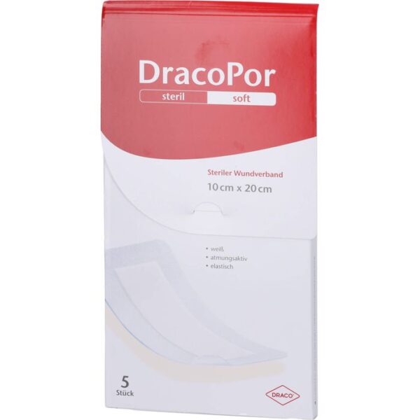 DRACOPOR Wundverband 10x20 cm steril 5 St.