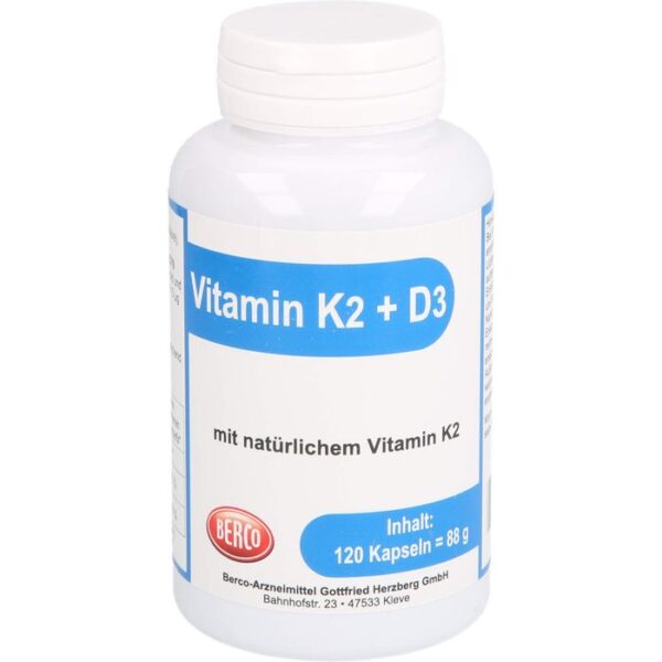 VITAMIN K2+D3 Berco Kapseln 120 St.