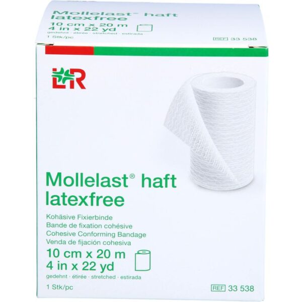 MOLLELAST haft Binden latexfrei 10 cmx20 m weiß 1 St.