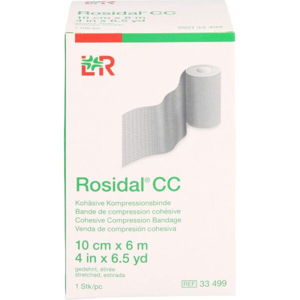 ROSIDAL CC kohäsive Kompressionsbinde 10 cmx6 m 1 St.