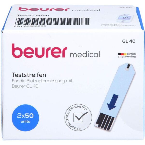 BEURER GL40 Blutzuckerteststreifen 100 St.