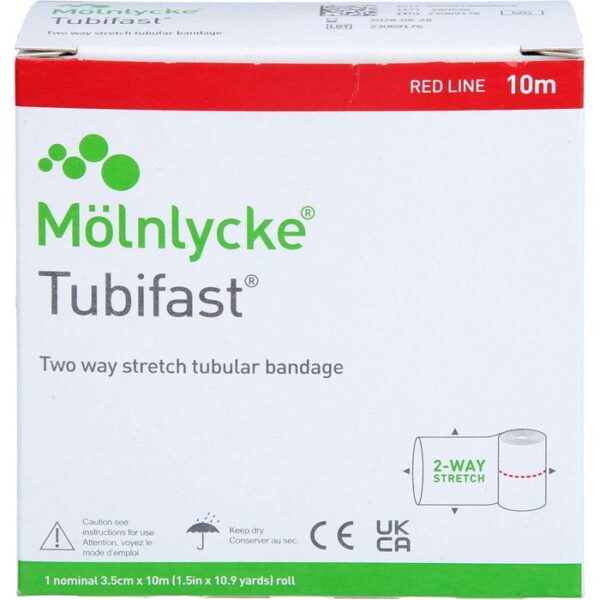 TUBIFAST 2-Way Stretch 3,5 cmx10 m rot 1 St.