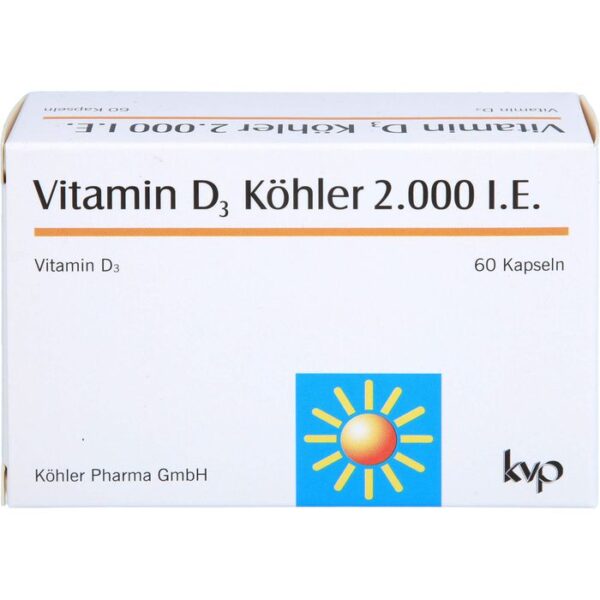 VITAMIN D3 KÖHLER 2.000 I.E. Kapseln 60 St.