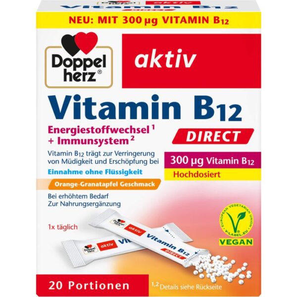 DOPPELHERZ Vitamin B12 DIRECT Pellets 20 St.