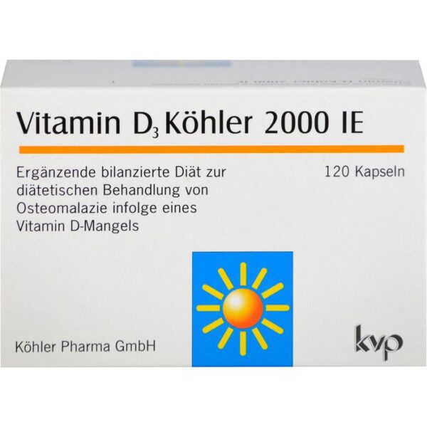 VITAMIN D3 KÖHLER 2.000 I.E. Kapseln 120 St.